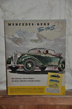 Altes Reklameschild 50er Jahre,Mercedes-Benz,Typ 170 S,Oldtimer,Garage,Automobil