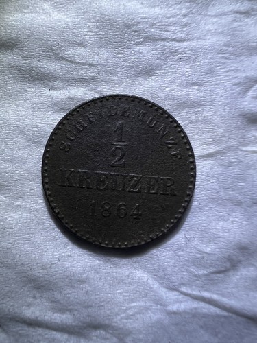 Württemberg kreuzer 1864 - 1/2,
