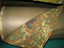 Gummiert 5 fa Flecktarn Stoff
