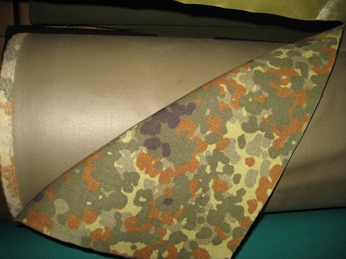 Gummiert flecktarn stoff - gummiert,
