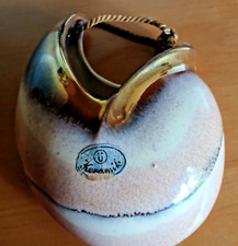 Vintage 50er Jahre Wandvase Keramik Germany Nr. 726 Herzform  Kordel Goldrand