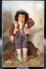 Gemälde Malerei Bildplatte Porzellantafel Junge Portrait Porträt Bildnis