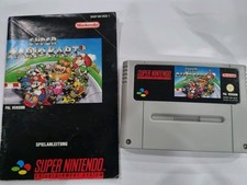 Super Mario Kart SNES Super Nintendo Pal Modul + Anleitung  Orginal