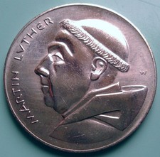 DDR Medaille 26,5mm Martin Luther 1967