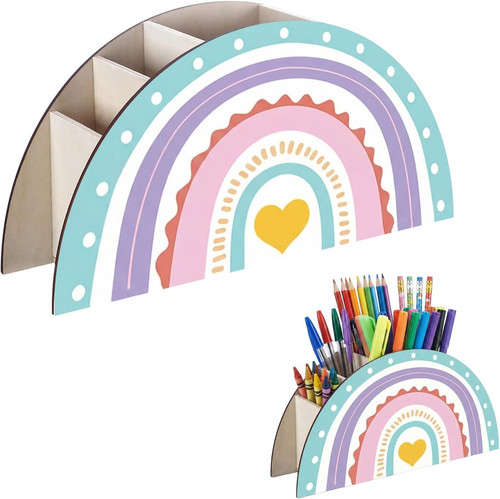 Regenbogen stiftehalter kinder - regenbogen,