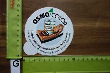 Alter Aufkleber Maler Anstreicher Handwerker Holzschutz-Farbe OSMO COLOR