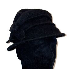 Vintage Diefenthal Hut Damen Wolle Schwarz Weich Beanie Glocke Rarität retro