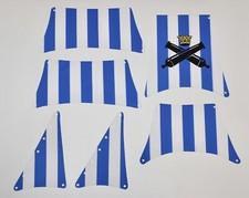 Segel Set kompatibel mit 6286 Blau Weiß mit doppelseitigem Druck MOC