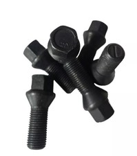 2x Black Wheel Bolt SCC