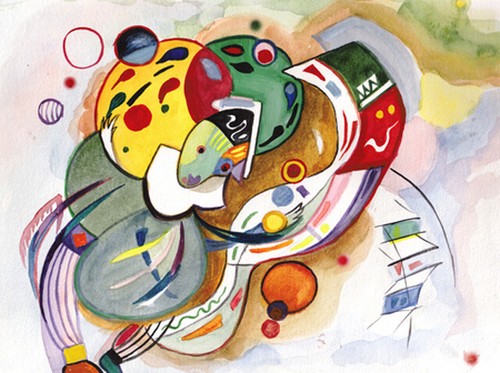 Wandbild der traurige clown - wandbild:,