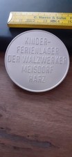 DDR Medaille Kinderferienlager der Walzwerker Meisdorf Harz Feriensommer