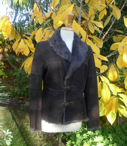 Braune felljacke pelzjacke von - braune,
