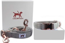 Verstellbares Hundehalsband mit Leine im Set (40-66cm) - (28-40 cm) Hochwertig
