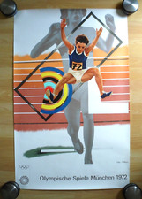 Olympische Spiele 1972 München Kunstplakat  Peter Phillips Olympia siehe Bilder