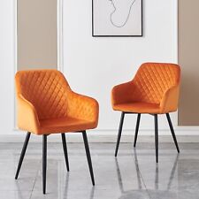 AINPECCA 2/4/6er Esszimmerstühle aus Kunstleder/Samt Armlehnstühle mit Rücklehne