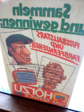 XL Werbe-Aufkleber HÖRZU Fußball WM Service 1974 Berti Voigts Helmut Schön