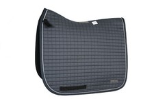 EQUINOS Schabracke Dressur Grau mit extra hohem Widerrist u. kurzem Klettband