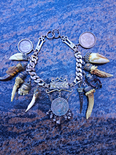 Charivari silber mit münz - , münz-