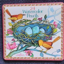 24 Buntstifte in schöner Blechdose, Designed in NY, neu