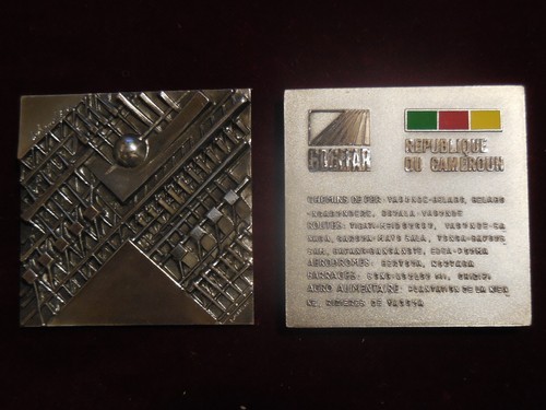 Quadratische medaille plakette - medaille,
