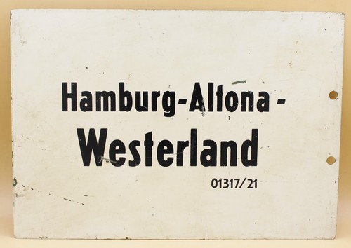 Zuglaufschild metall 01317 - zuglaufschild, 01317/21