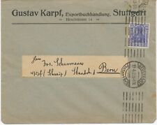 DEUTSCHES REICH 1922 Germania 80Pf ultramarin Type II Maschine-Stempel STUTTGART