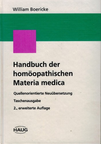 Boericke handbuch der - handbuch,