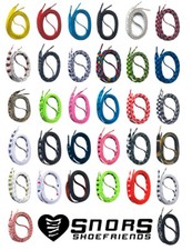SNORS bedruckte Schnürsenkel Schuhband bunt 140cm für Freizeitschuhe Sportschuhe