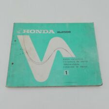 original Honda XL 250 S  1978  Ersatzteilkatalog  Ersatzteilliste  Handbuch