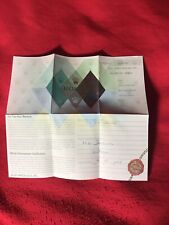 Rolex Zertifikat Garantie für Ein Z Serie Pearlmaster 80319