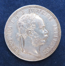 Österreich 1 Florin 1873 Franz Joseph I. Silber Ag ss
