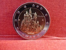 2 Euro Deutschland 2012 Bayern Neuschwanstein  Berlin  A  Bankfrisch aus Rolle