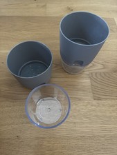 Blumentopf Mini 2 Stk. Selbstbewässerung Kunststoff Kräutertopf Pflanze Blogger