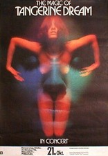 TANGERINE DREAM rares Konzertplakat von 1976 in FRANKFURT (G. Kieser)