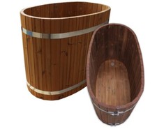 Badezuber aus Holz Set1 mit