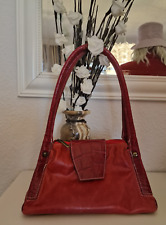 Dericci Vintage Italienische Echtleder Tasche Schultertasche Leder TOP