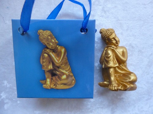 Buddha figur mini gold - ,