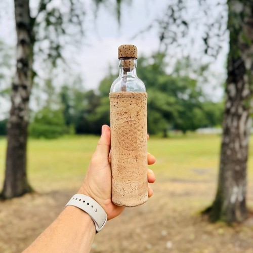 Glasflasche mit kork flaska - glasflasche,