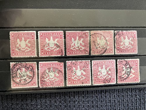 Württemberg 10x kreuzer - württemberg, 1