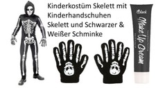 Kinderkostüm Skelett - Gr