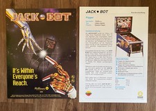 Williams Jack Bot / Flyer + Kurzbeschreibung / Flipper Pinball
