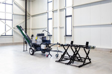 15PS Sägespaltautomat Sägespalter Schneidspalter Brennholz 12T + Stammheber