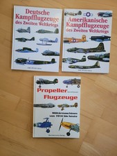 3 Bücher: Deutsche und Amerikanische Kampfflugzeuge des 2. WK, Propellerflugz.