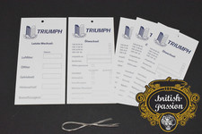 Triumph Ölserviceetiketten