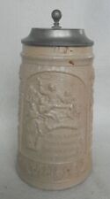 ALT Humpen Bierkrug Modelkrug 1 L Zwerg Trinkgelage Spruch 1880 Regensburg Krug