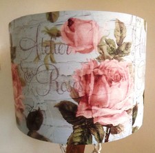 Blumen Lampenschirm Shabby