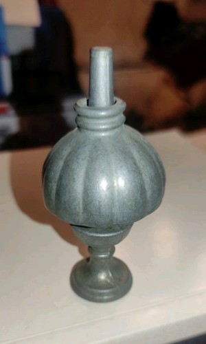 Vintage miniatur zinn lampe - vintage,
