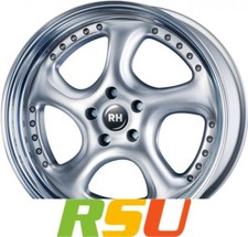 RH Alurad Turbo P silber Horn hochglanz poliert 11x19" ET52 LK5 130 ML 71.5 A...