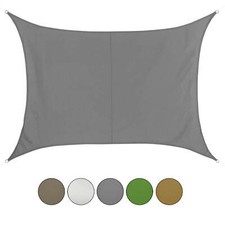 Sonnensegel PES rechteckig Sonnenschutz  UV-Schutz wasserabweisend Schattensegel