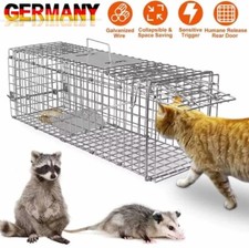 Lebendige Tierfalle für Katzen Groundhogs,Opossums, Kleintierfalle, 60x18x20cm .